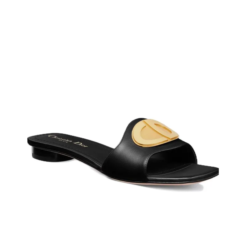 DIOR Slide Slippers Women's Black-1