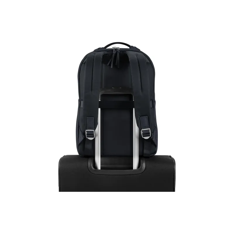 SAMSONITE Leather Backpack Women's Navy-3