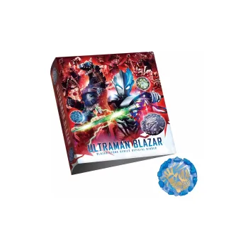 BANDAI Ultraman Blazar DX Transformation Device Blaze Bracelet Hues Collection Book Model Accessories