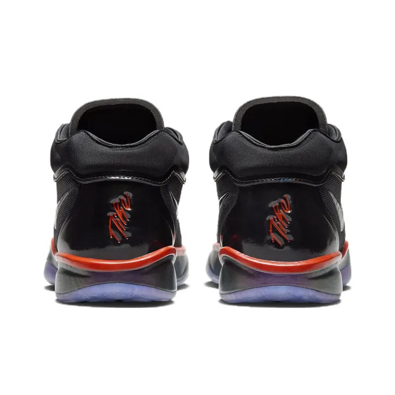 Nike Air Zoom GT Hustle 2 EP Slip Resistant Low Top Basketball Shoes Men's Black Red-4