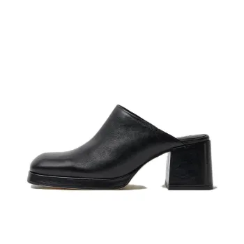 MIISTA Wrap-toe Slippers Women's Black