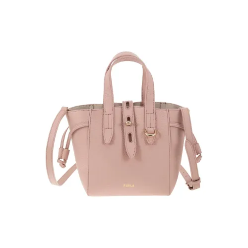 Furla Net Collection Grained Calfskin Tote Bag Shopping Bag Handbag Mini Women's Pink