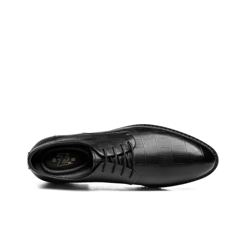 CHINT Derby Shoes Dress Shoes Men's Black-3