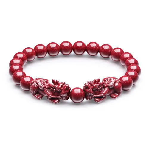 Cuiya Golden Building Jade Bracelets Unisex