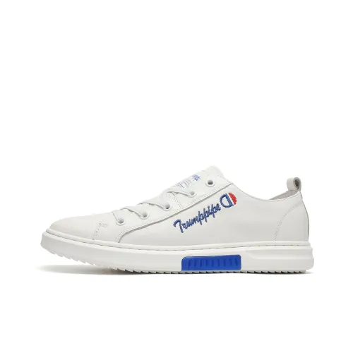 TRUMPPIPE Low Top Skateboard Shoes Men's White