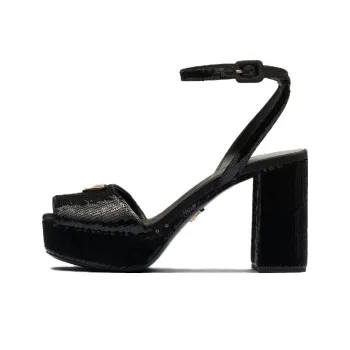 PRADA Sequinned Platform Sandals