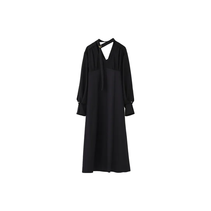 PUBLIC TOKYO Long Sleeved Dresses Women's Black-1