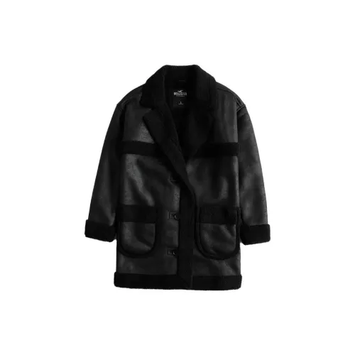 Hollister Coats Women's Black