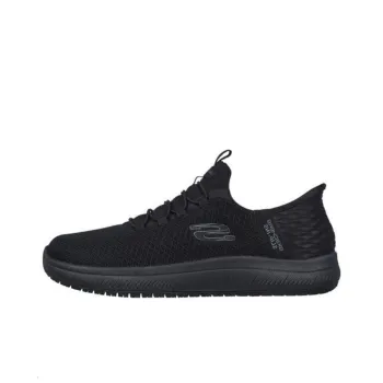 Skechers Slip Ins Summits Abrasion Resistant Slip Resistant Low Top Casual Shoes Women's Black