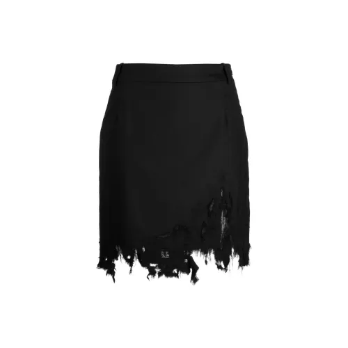 NATASHA ZINKO Distressed Office Skirt