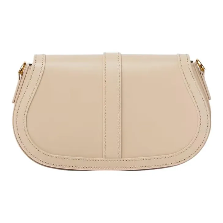 FANSIZHE Calfskin Crossbody Bag Shoulder Bag Women's Beige-2