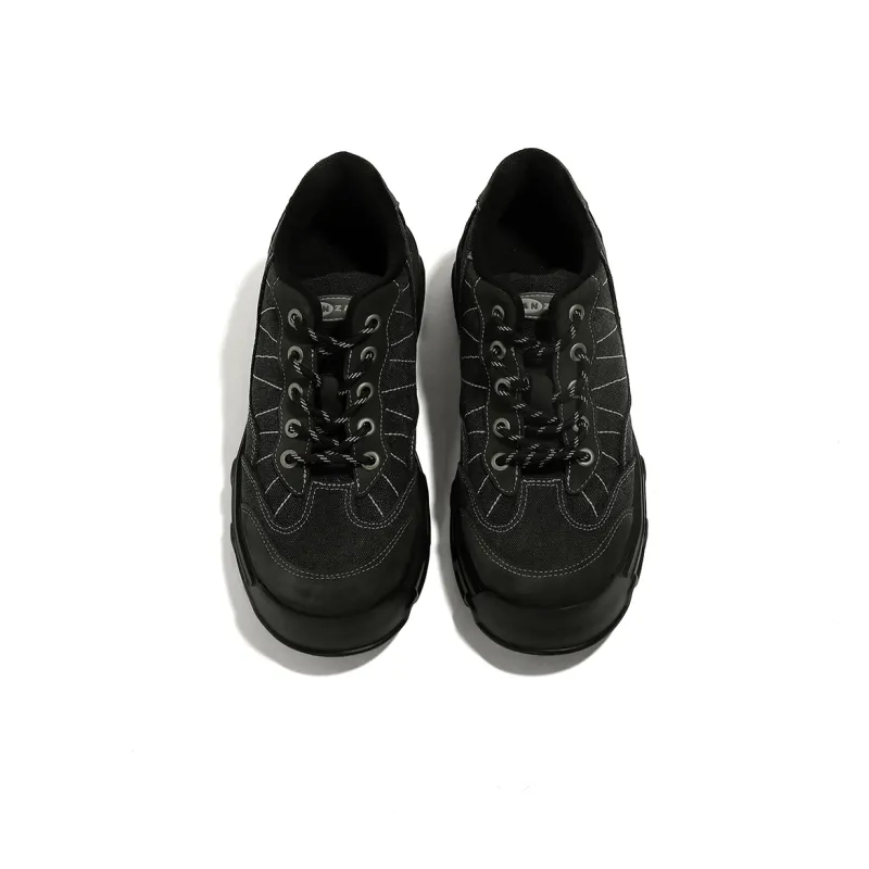 FANZAO Wear Resistant Slip Resistant Low Top Casual Shoes Unisex Black-3