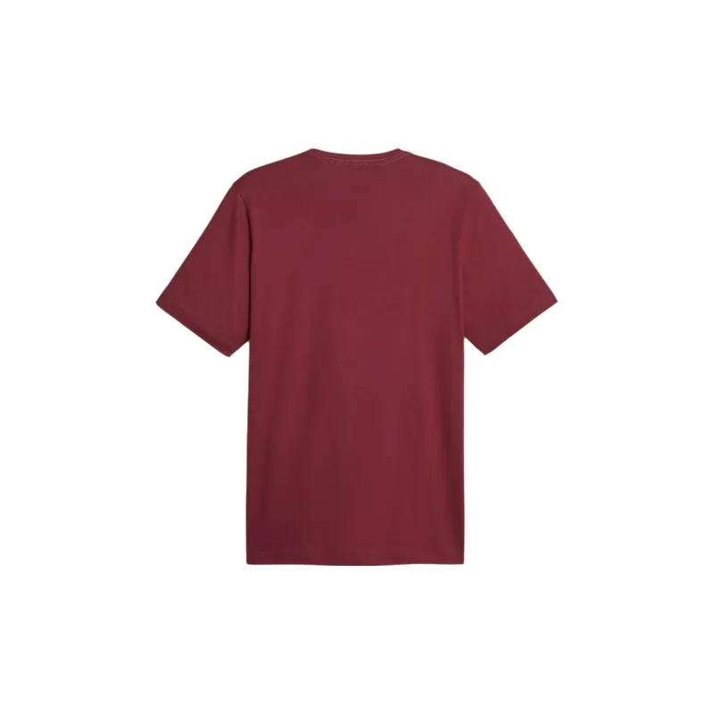PUMA T-shirt Essentials+ 2-Colour Logo Homme T-Shirt Men's Burgundy-1