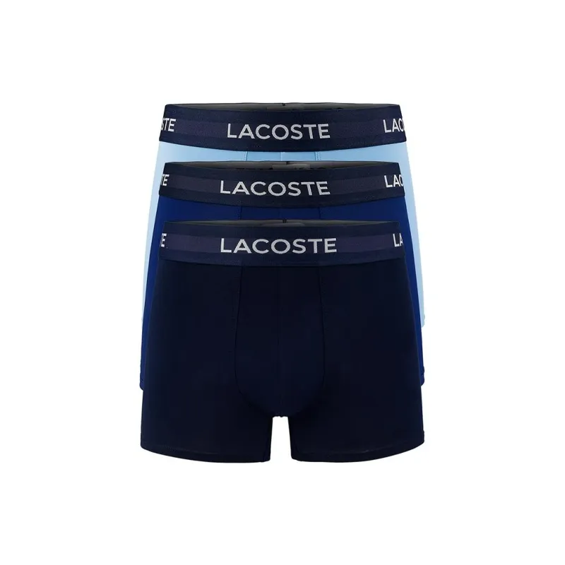 LACOSTE Logo-print Cotton Boxers Set Of Three-1