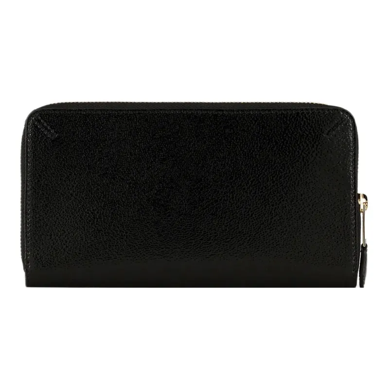 GIORGIO ARMANI Patent Leather Wallet Women's Black-1