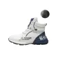 White with Blue Fleece Lining