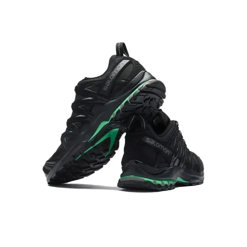 SALOMON XA PRO 3D Suede Wear Resistant Low Top Outdoor Shoes Unisex Black Green-2