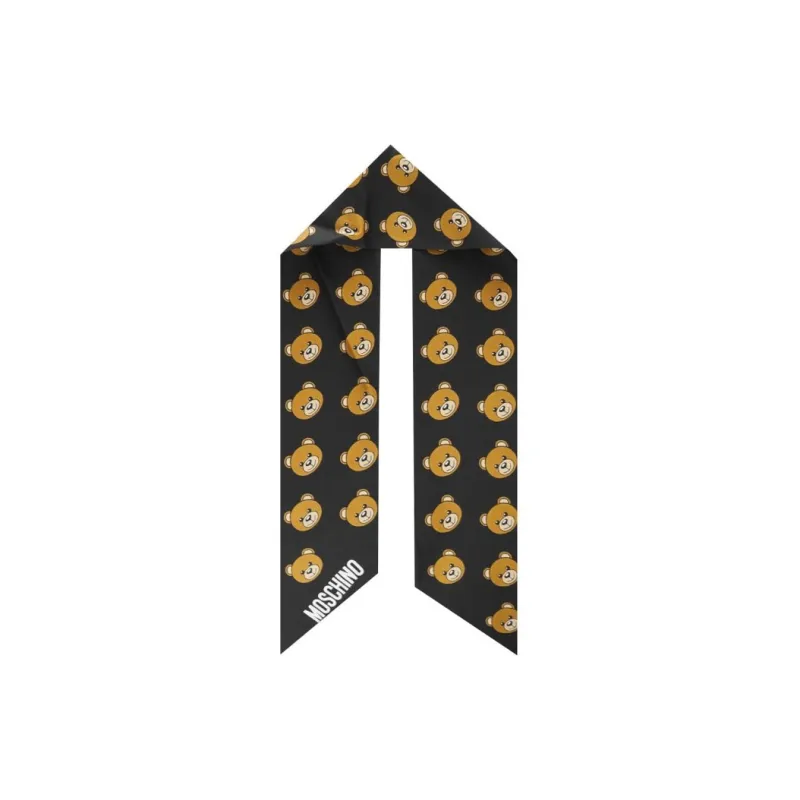 MOSCHINO Teddy Bear Pointed Tips Scarf-0