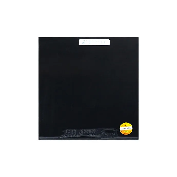 DHS Rush 3 Table Tennis Rubbers Sponge, Rubber Inverted Rubber Curved Circle Compatibility Thickness 2.2mm Black-0