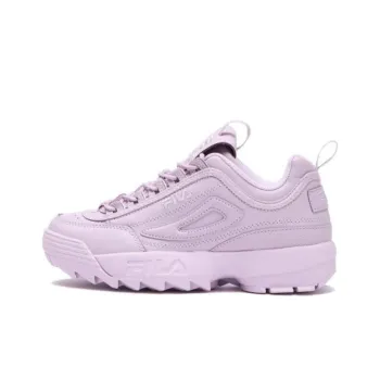 FILA Disruptor Cushioning Wear-Resistant Low-Top Chunky Sneakers Unisex Purple