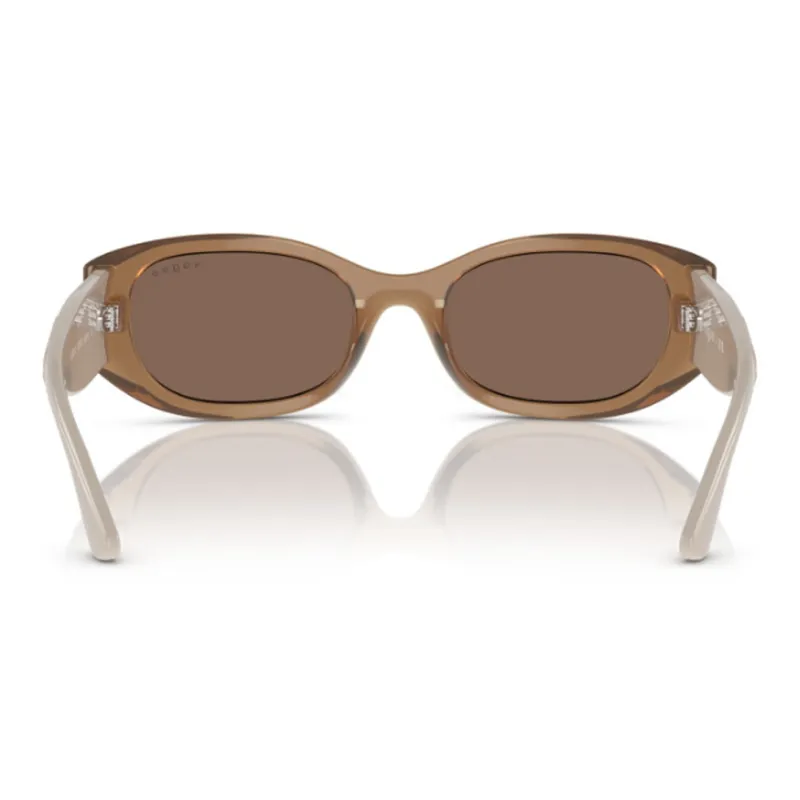 VOGUE Nylon Irregular Shape Sunglasses Men's Brown-3