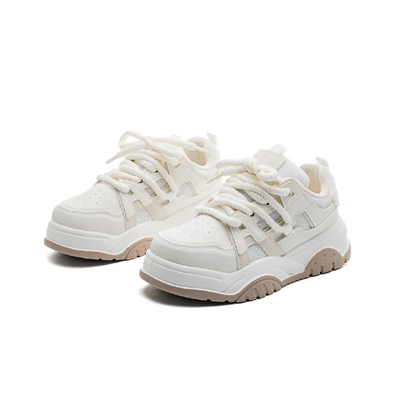La Chapelle Height-Enhancing Wear-Resistant Lightweight Low-Top Skateboard Shoes Women's-1