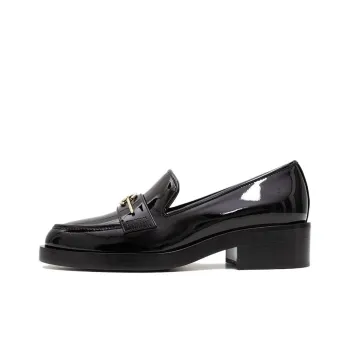 CHANEL Loafers Women's Low Top Black
