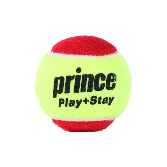 PRINCE Stage 3 Tennis Balls Nylon, Acrylic Match Ball Competition 12 Pack Red Yellow-1