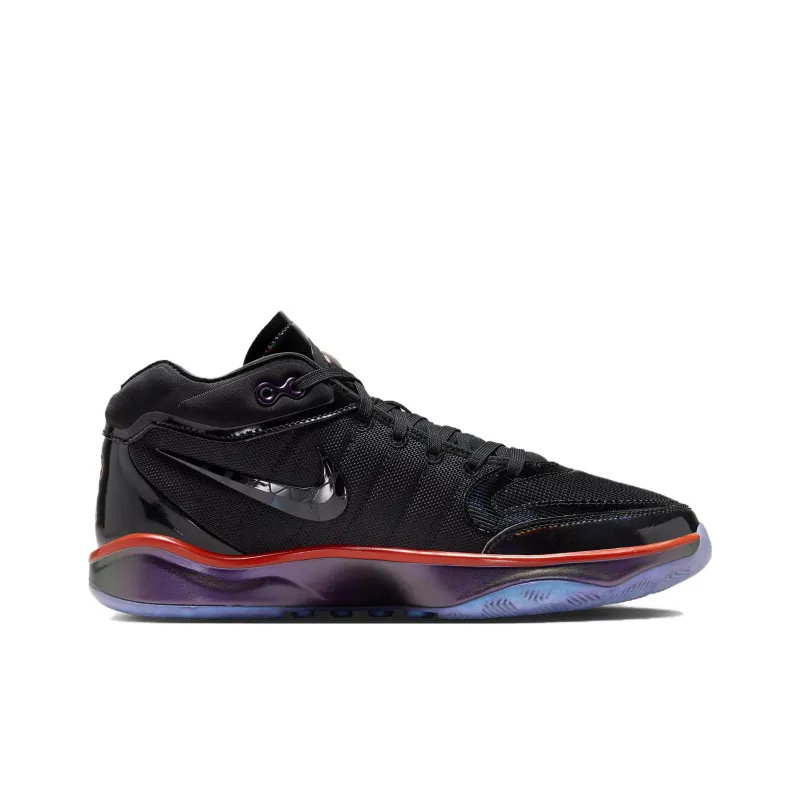 Nike Air Zoom GT Hustle 2 EP Slip Resistant Low Top Basketball Shoes Men's Black Red-1