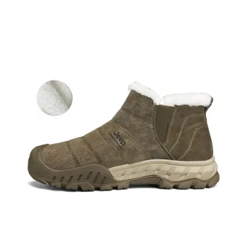 Jeep Warm And Wear-Resistant Short Outdoor Shoes Men's Khaki