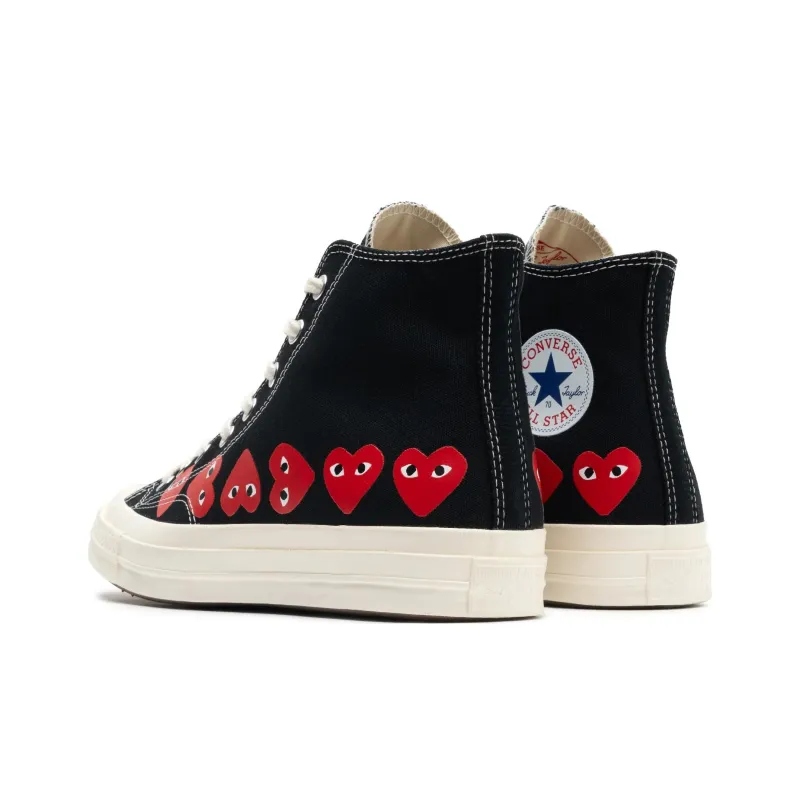 Chuck 70 Comme Des Garçons Play X Converse High 'Multi Heart Black'-3