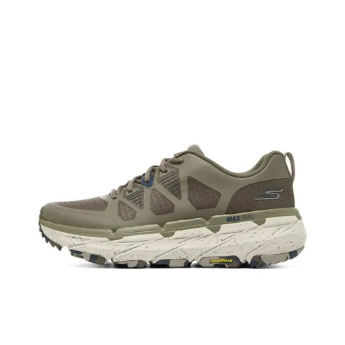 Skechers Cushioned Wear Resistant Water Resistant Low Top Casual Running Shoes Men's Brown