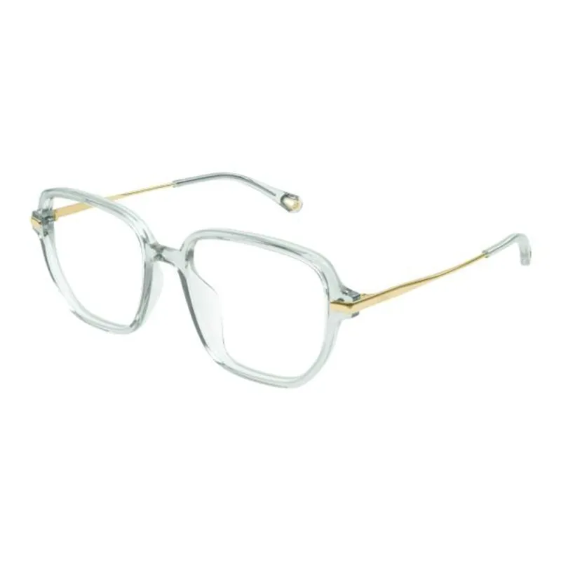 Chloe Acetate Irregular Shape Eyeglass Frames Women's Green-0