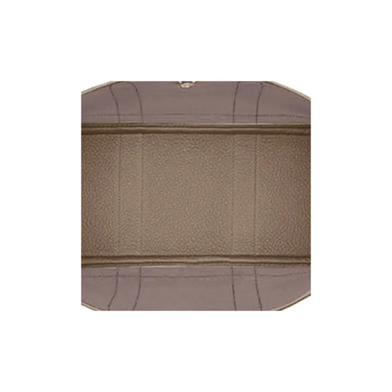 HERMES Garden Canvas With Leather Canvas Bag Handbags Women's Etoupe/Beige De Weimar Elephant Gray/Weimar Dog Beige-4