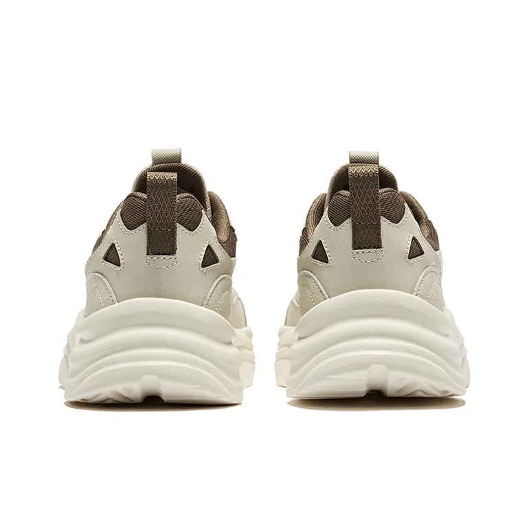 Erke Harmonious Wind 1.0 Cushioning, Wear Resistant Low Top Casual Shoes Men's Pumice Gray Microcrystal White-3