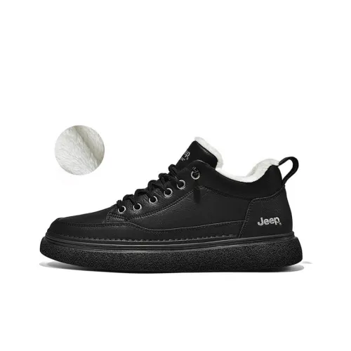 Jeep Casual Shoes Men Low-Top Black