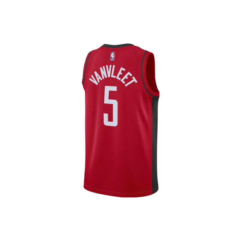 Nike Dri-Fit NBA Basketball Jerseys SW Fan Edition 22-23 Season Houston Rockets VanVleet Size 5 Unisex Red-1