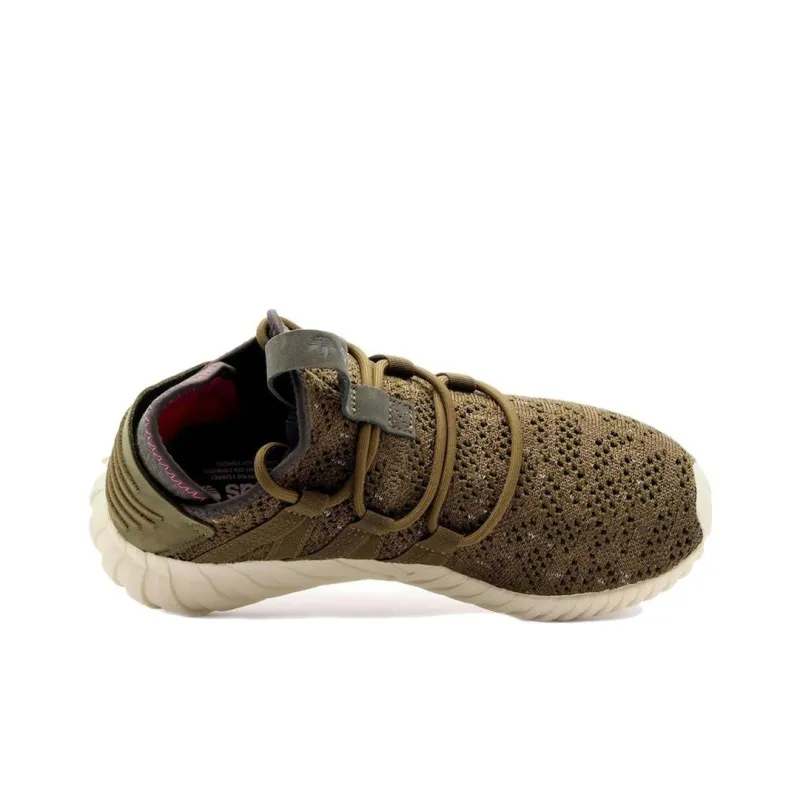 Adidas Originals Tubular Slip Resistant Mid Top Casual Shoes Men's Brown-2