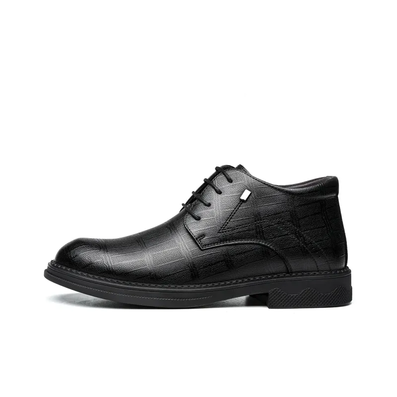 CHINT Dress Shoes Men Low Top Black-1