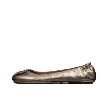 TORY BURCH Minnie Travel Leather Ballerina Shoes