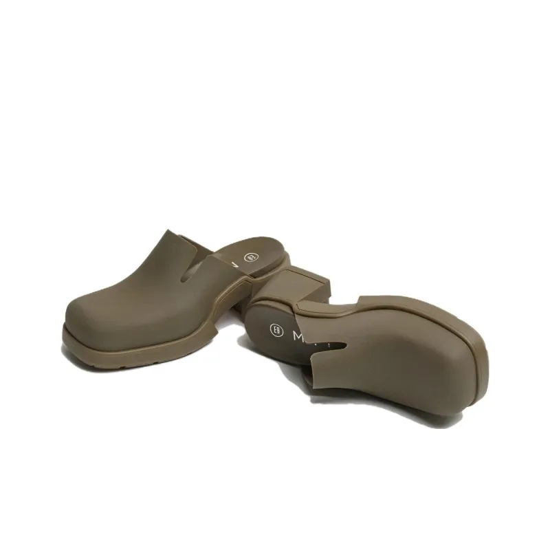 MIISTA Wrap-toe Slippers Women's Green-1