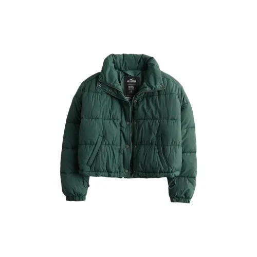 Hollister Puffer Jackets Women's Green