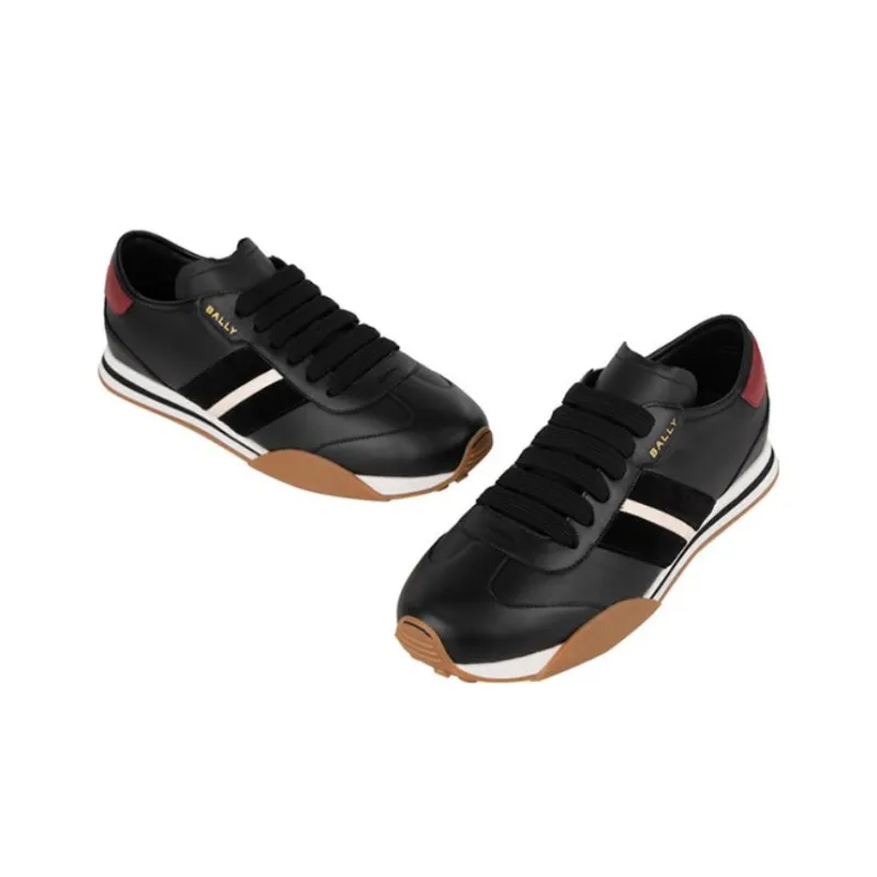 BALLY Sussex Side-stripe Leather Sneakers-2