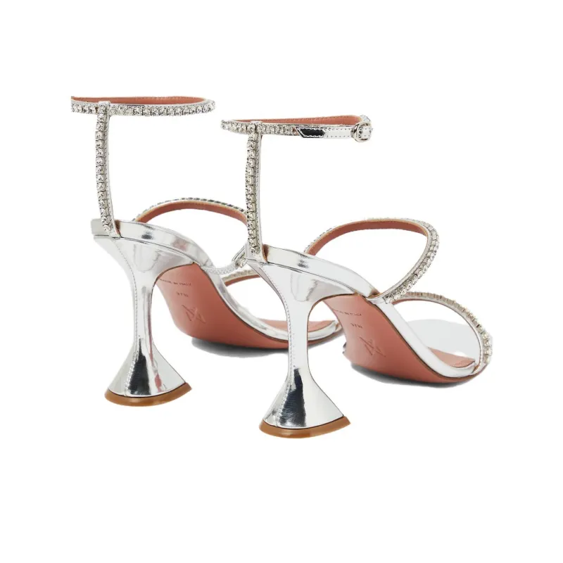 AMINA MUADDI Gilda Crystal-embellished Sandals-5