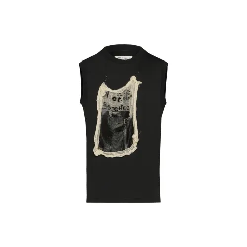 Maison Margiela Tank Tops Women's Black