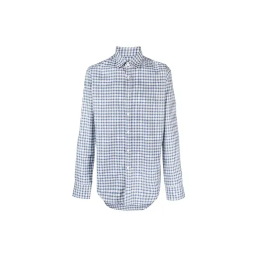 CANALI Plaid-check Button-up Shirt