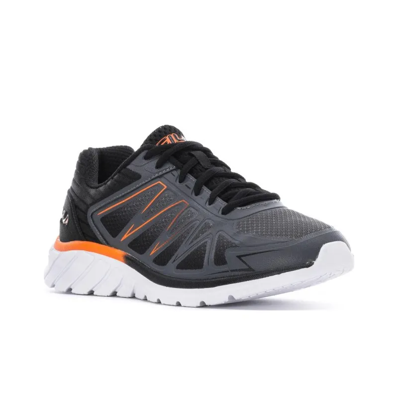FILA Memory Superstride 6 Cushioning Wear-Resistant Low-Top Casual Shoes Men's Black-2