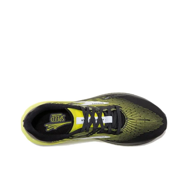 Brooks Hyperion Ma Gale Cushioning Slip Resistant Low Top Running Shoes Men's Yellow Black-3