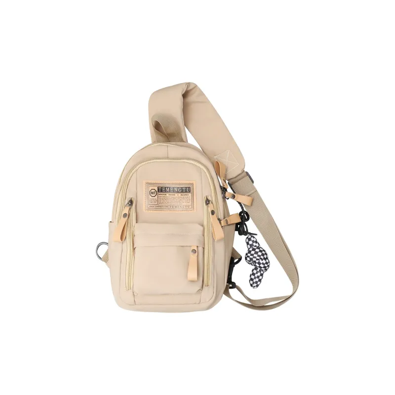 NIGEER Nylon Shoulder Bags Fanny Pack Sling Bags Unisex Black/White/Khaki/Burgundy-13