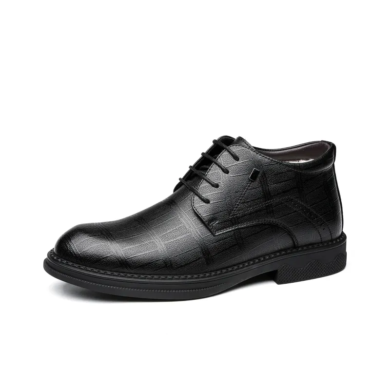 CHINT Dress Shoes Men Low Top Black-2